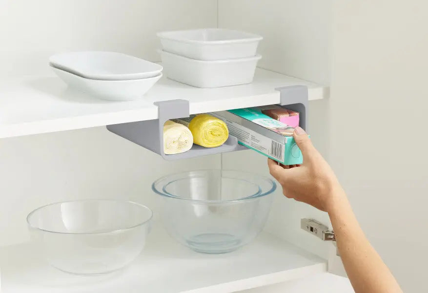 Joseph Joseph CupboardStore Film, Foil and Bag Organiser - Grey  Kitchen Organisers