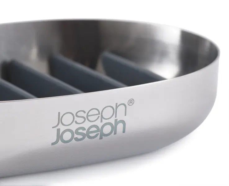 Joseph Joseph EasyStore Luxe Soap Dish - Stainless Steel  Bathroom Accessories