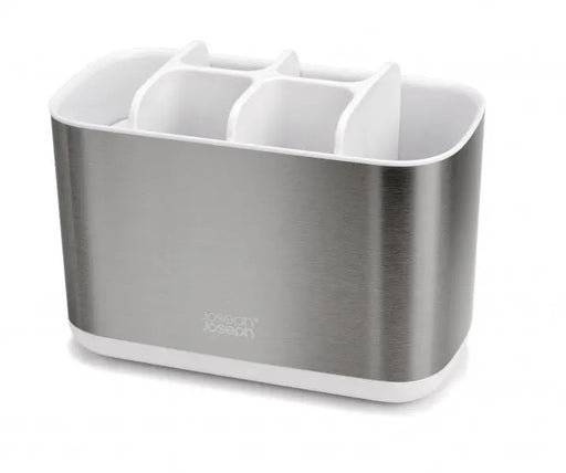 Joseph Joseph EasyStore Steel Toothbrush Caddy Large - White  Bathroom Organisers