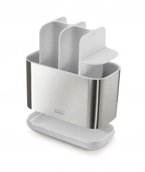 Joseph Joseph EasyStore Steel Toothbrush Caddy Large - White  Bathroom Organisers