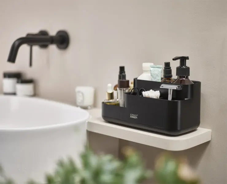 Joseph Joseph Easystore Bathroom Caddy Black  Bathroom Organisers