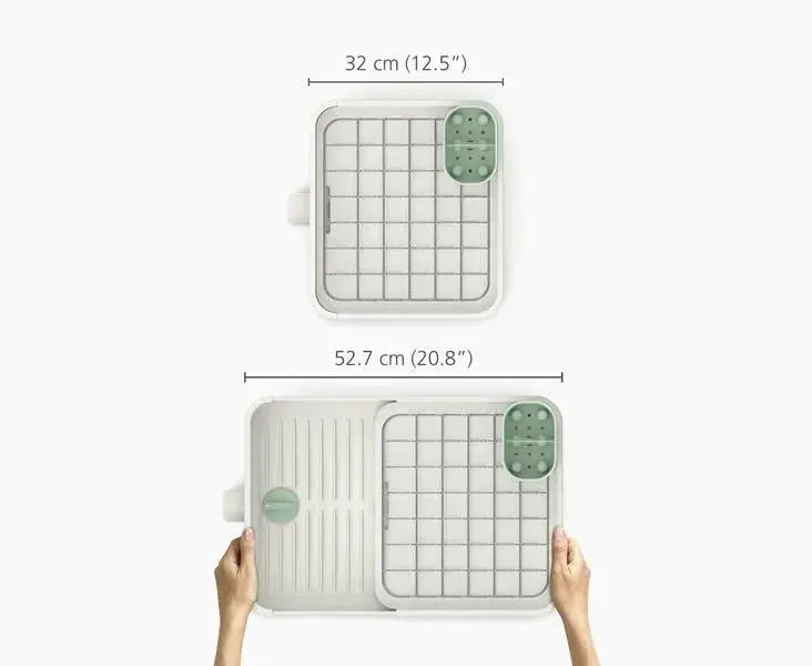 Joseph Joseph Extend Dish Rack (Light Stone/Sage)  Cleaning Supplies