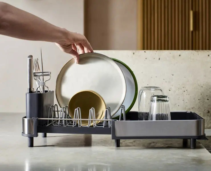 Joseph Joseph Extend™ Slim Steel Dish Rack (Grey)