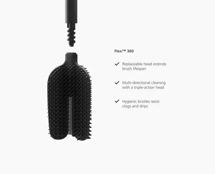 Joseph Joseph Flex 360 Lite Toilet Brush - Black