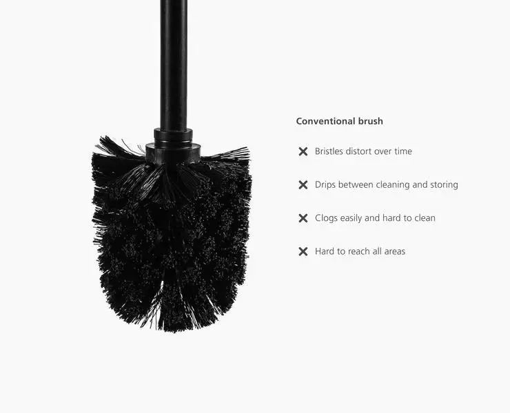 Joseph Joseph Flex 360 Lite Toilet Brush - Black
