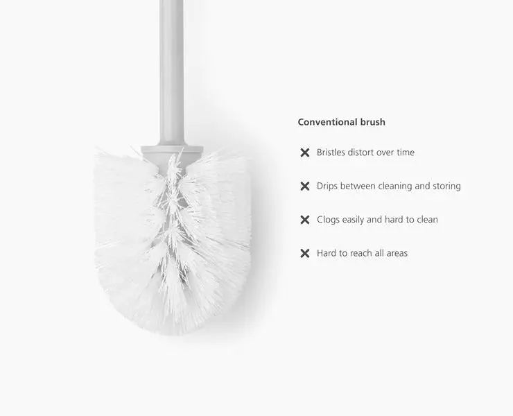 Joseph Joseph Flex 360 Lite Toilet Brush - White