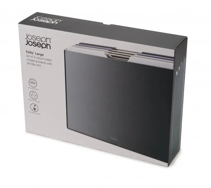 Joseph Joseph Folio 4-piece Chopping Board Set (Large) - Graphite  Chopping Boards - Plastic