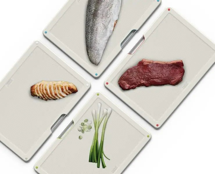 Joseph Joseph Folio™ Steel 4pc Board Set (Light Stone)