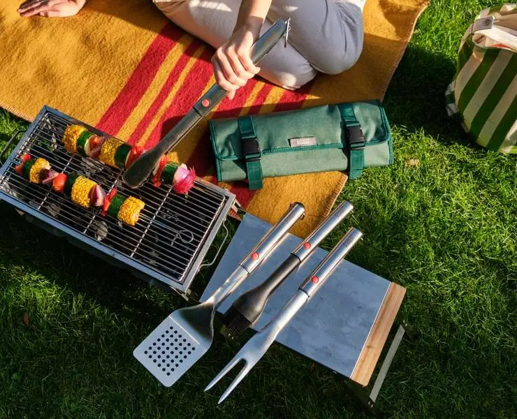 Joseph Joseph GrillOut 4-piece BBQ utensil set w. case