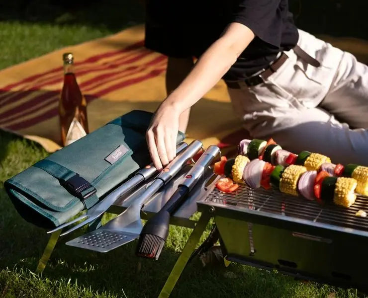 Joseph Joseph GrillOut 4-piece BBQ utensil set w. case