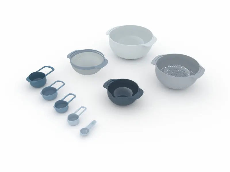 Joseph Joseph Nest 9 Plus 9-Piece Food Preparation Set - Editions (Sky)  Meal Storage