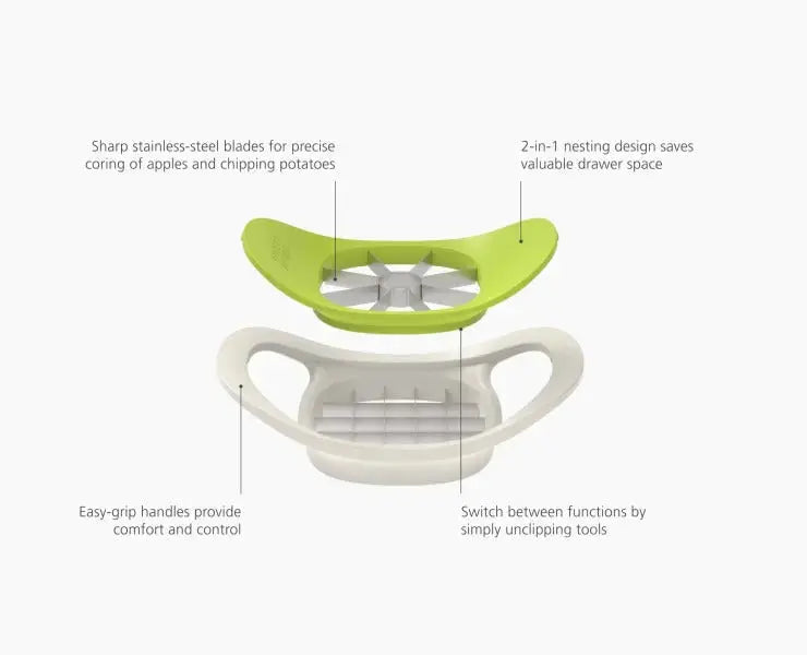 Joseph Joseph Nest™ Press 2-in-1 Corer and Chipper  Peelers & Corers