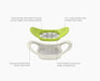 Joseph Joseph Nest™ Press 2-in-1 Corer and Chipper  Peelers & Corers