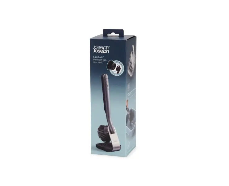 Joseph Joseph SinkTech Dish Brush with stainless-steel storage stand