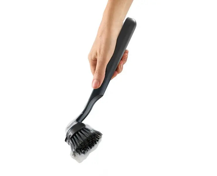 Joseph Joseph SinkTech Dish brush and sponge set with large stainless-steel storage stand