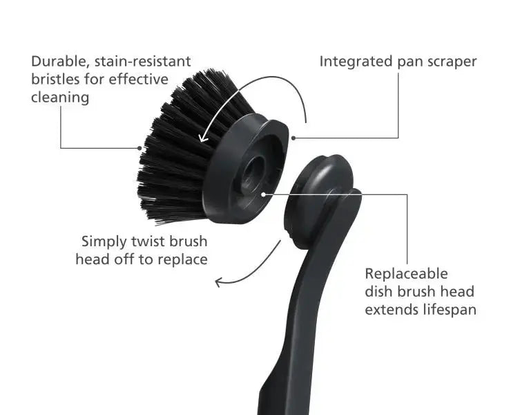Joseph Joseph SinkTech Dish brush with replacement head  Cleaning Supplies