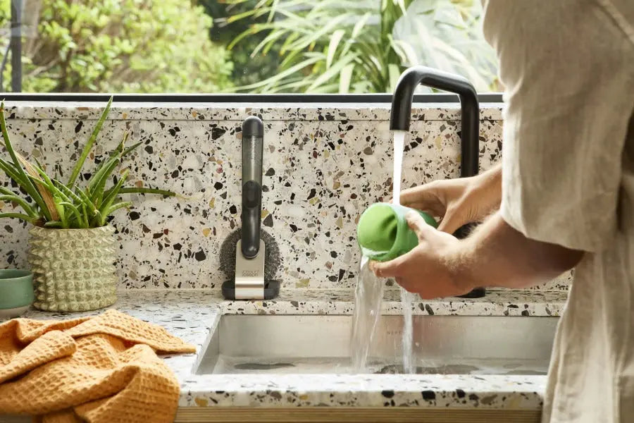 Joseph Joseph SinkTech Soap-Dispensing Dish Brush with Storage Stand