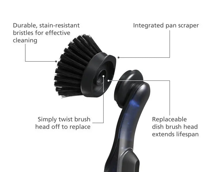 Joseph Joseph SinkTech Soap-dispensing dish brush with replacement head