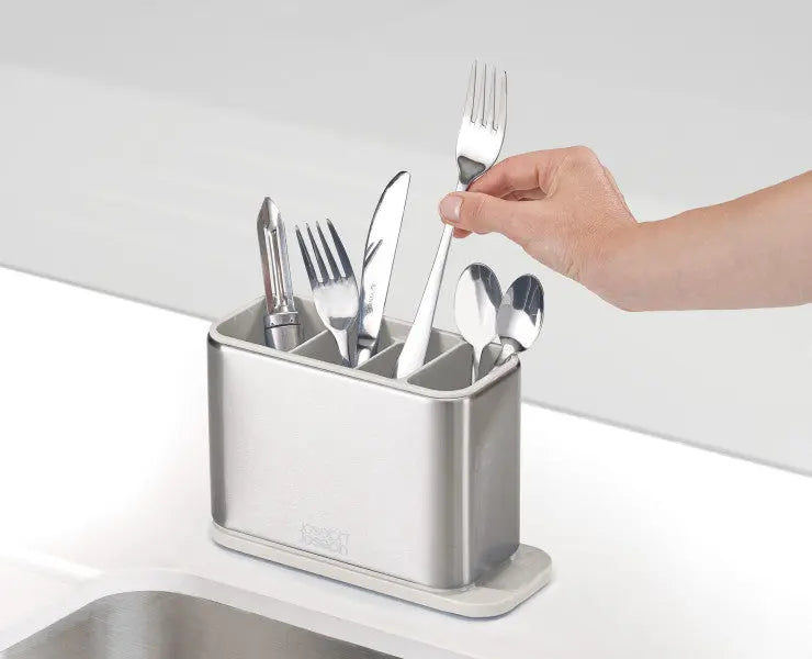 Joseph Joseph Surface Cutlery Drainer Stainless Steel Stone  Caddies