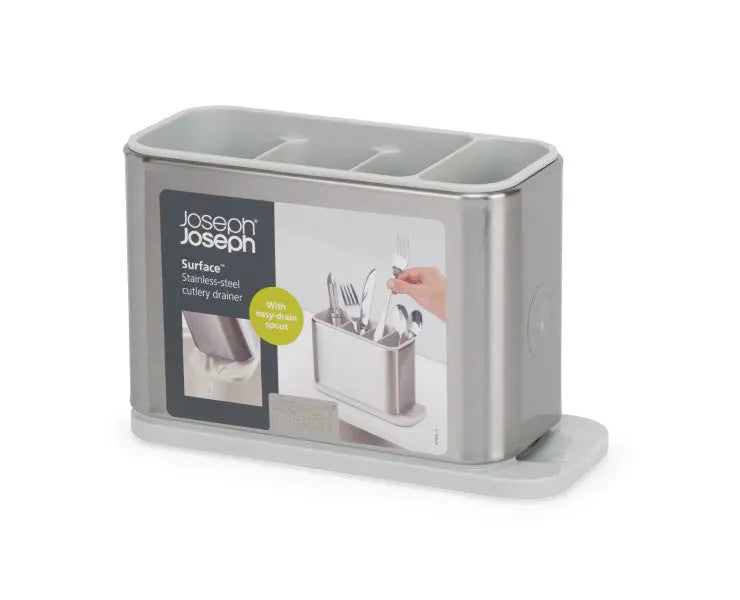 Joseph Joseph Surface Cutlery Drainer Stainless Steel Stone  Caddies