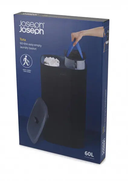 Joseph Joseph Tota 60-litre Laundry Separation Basket - Carbon Black  Laundry Baskets