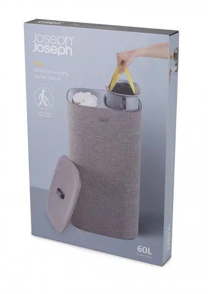 Joseph Joseph Tota 60-litre Laundry Separation Basket - Grey  Laundry Baskets