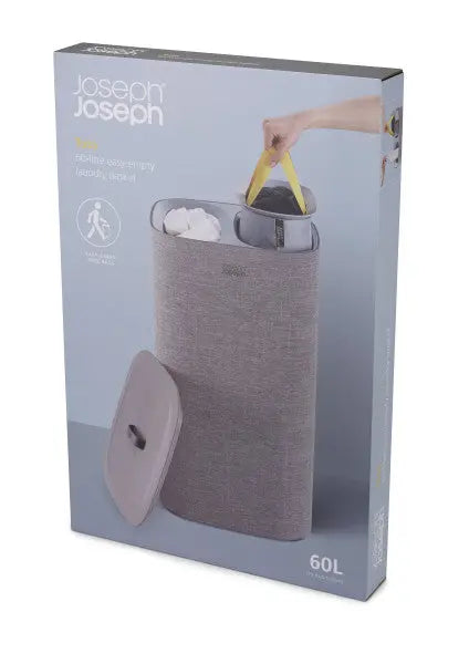 Joseph Joseph Tota 60L Laundry Separation Basket - Grey  Laundry Baskets