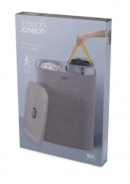 Joseph Joseph Tota 90-litre Laundry Separation Basket - Grey  Laundry Baskets