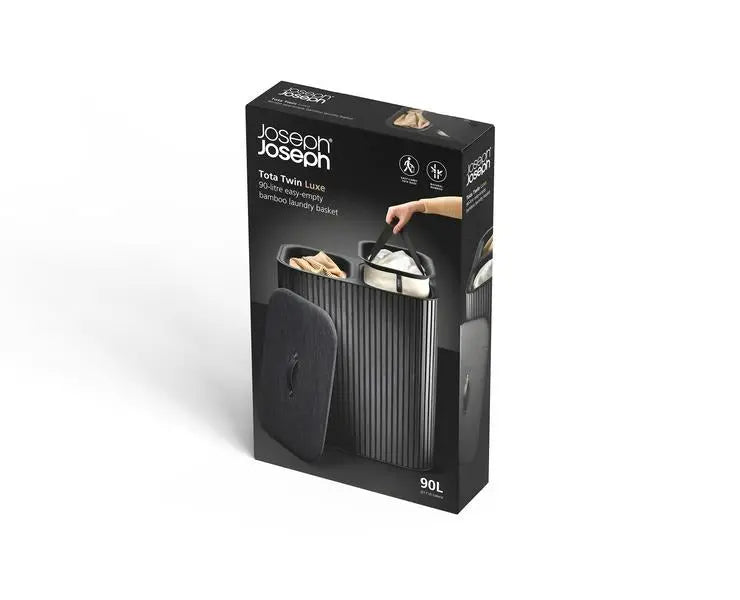 Joseph Joseph Tota Luxe 90L Laundry Basket (Black)