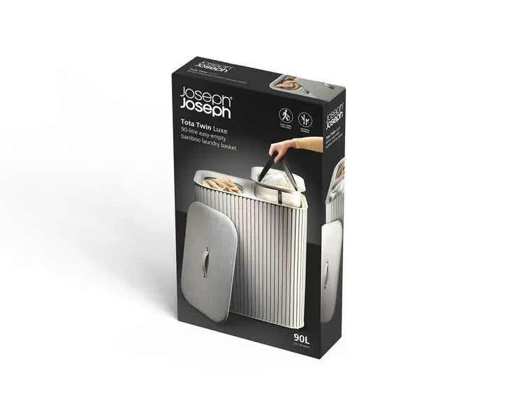 Joseph Joseph Tota Luxe 90L Laundry Basket (Ecru)