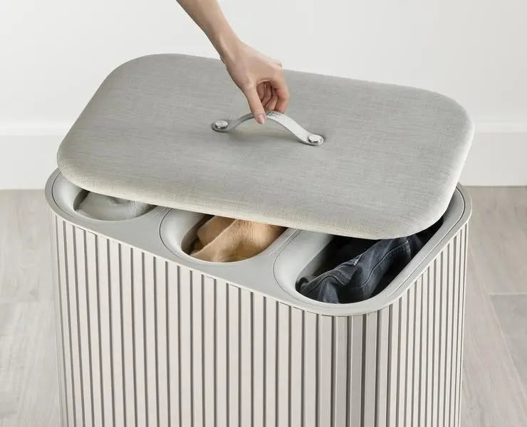 Joseph Joseph Tota Trio Luxe 90L Laundry Basket (Ecru)
