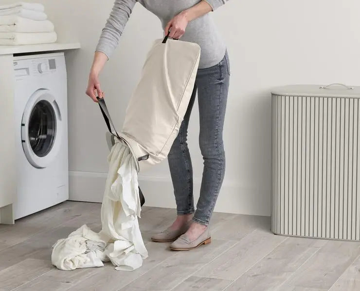 Joseph Joseph Tota Trio Luxe 90L Laundry Basket (Ecru)