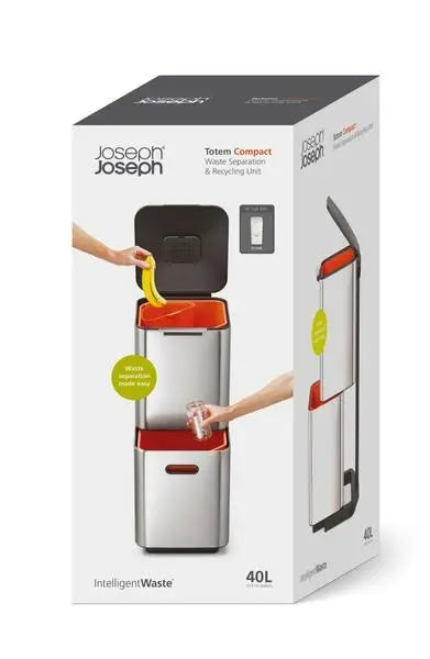 Joseph Joseph Totem Compact 40L Bin (Stone)
