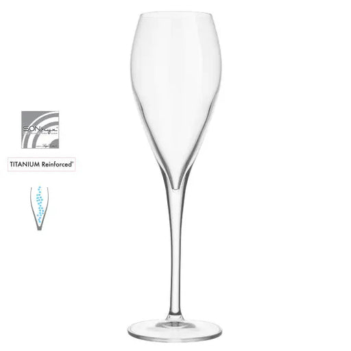 Luigi Bormioli Atelier 200ml Flute  Wine Glasses