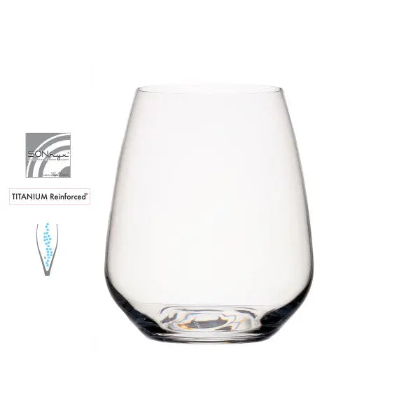 Luigi Bormioli Atelier Stemless Cabernet 670ml  Wine Glasses