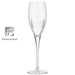 Luigi Bormioli Diamante 220ml Flute Set 4  Wine Glasses