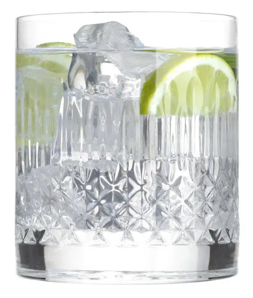 Luigi Bormioli Diamante Double Old Fashoined 380ml - Set 4  Tumblers