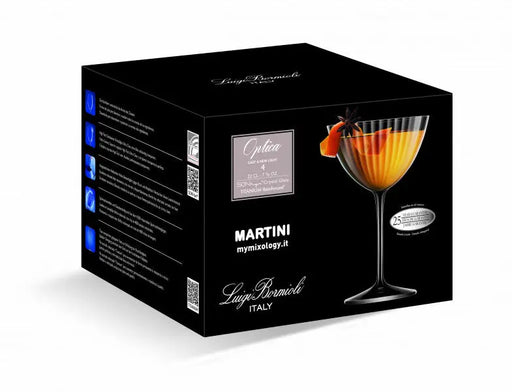 Luigi Bormioli Optica Martini 220ml - Set 4  Cocktail Glasses