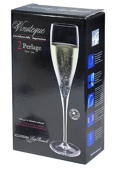 Luigi Bormioli Vinoteque Flute 175ml - Set 2  Wine Glasses