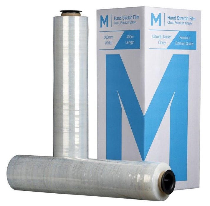Matthews MPH8040 clear cast hand stretch film 500mm x 400m x 15mu box of 4
