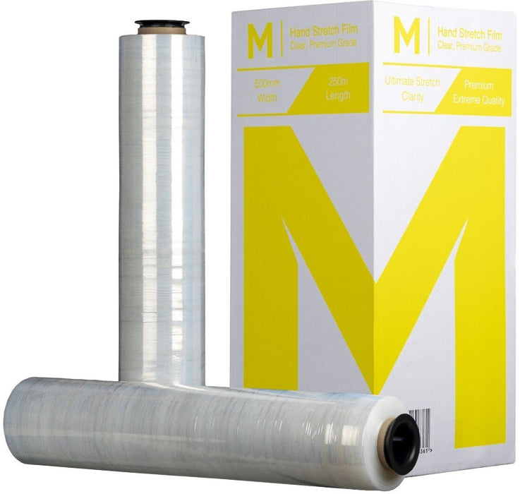 Matthews MPH8090 clear cast hand stretch film 500mm x 250m x 30mu box of 4