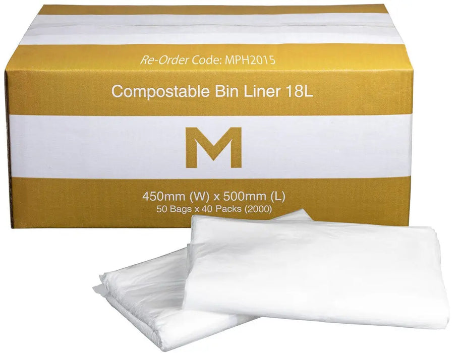 Matthews Compostable Bin Liners 18L  Office Bin Liners