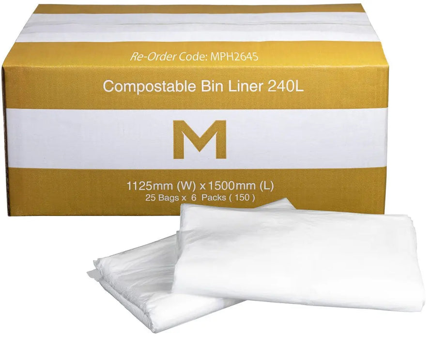 Matthews Compostable Bin Liners 240L  Wheelie Bin Liners