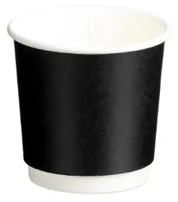 Matthews Double Wall PE Paper Cups Black  Beverage Cup