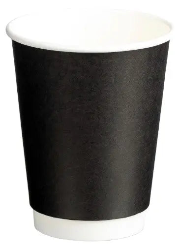 Matthews Double Wall PE Paper Cups Black  Beverage Cup