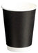 Matthews Double Wall PE Paper Cups Black  Beverage Cup