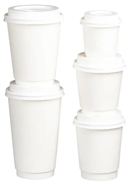 Matthews Double Wall PE Paper Cups White  Paper Cups