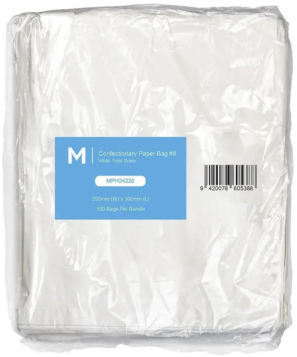 Matthews Flat White Confectionery Paper Bags  Paper Bags