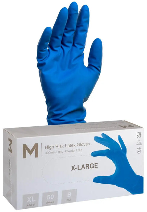 Matthews High Risk Latex Gloves 18.5g - 10x50 Pack  Disposable Gloves
