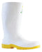 Matthews Industrial PVC Gumboots White/Yellow  Foot Protection